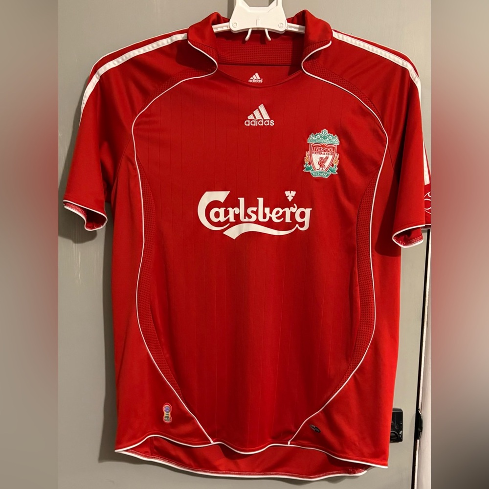 Adidas Liverpool Men's Red Home Jersey with Carlsberg Logo XL